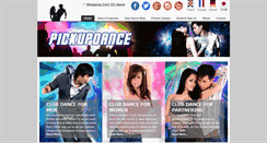 Desktop Screenshot of pickupdance.com