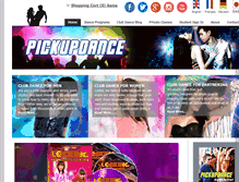 Tablet Screenshot of pickupdance.com